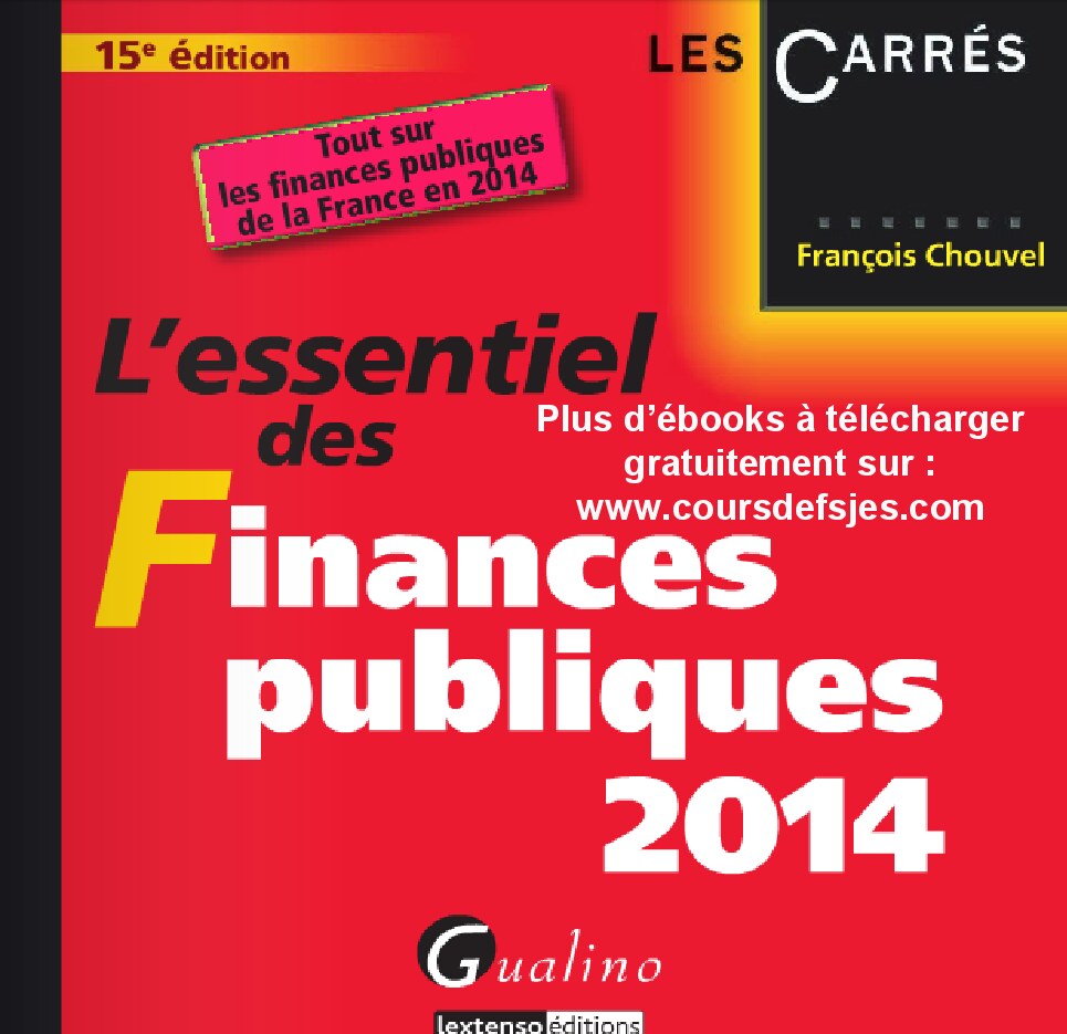 L' essentiel des finances publiques