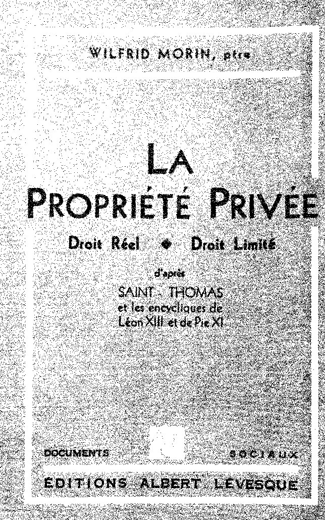 La propirete privé