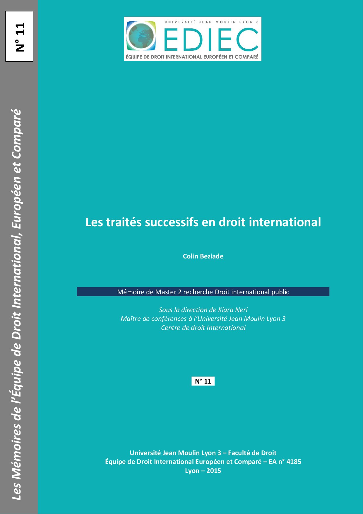Les traites successif en drooit