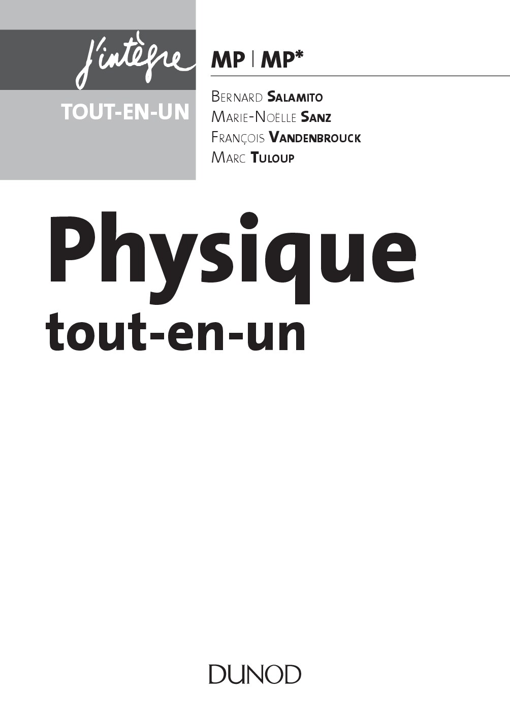 Physique. Tout-en-un MP | MP*