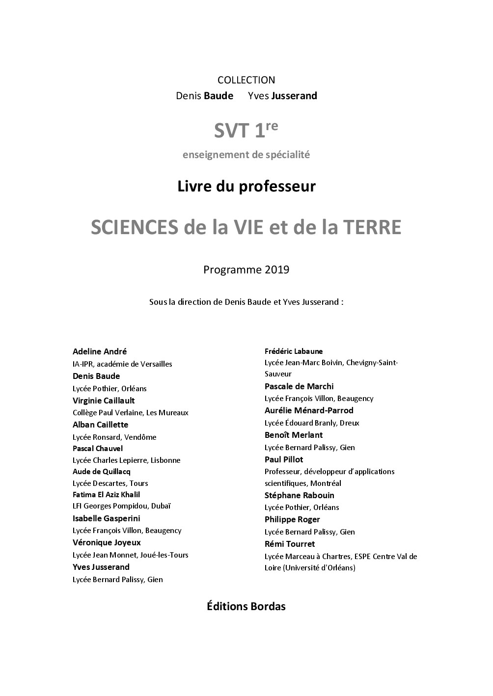 SCIENCES_de_la_VIE_et_de_la_TERRE,_1ère._ - Adèle Coelho