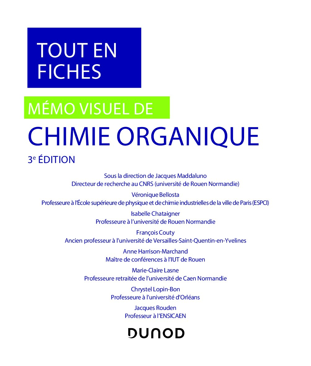 Mémo visuel de chimie organique