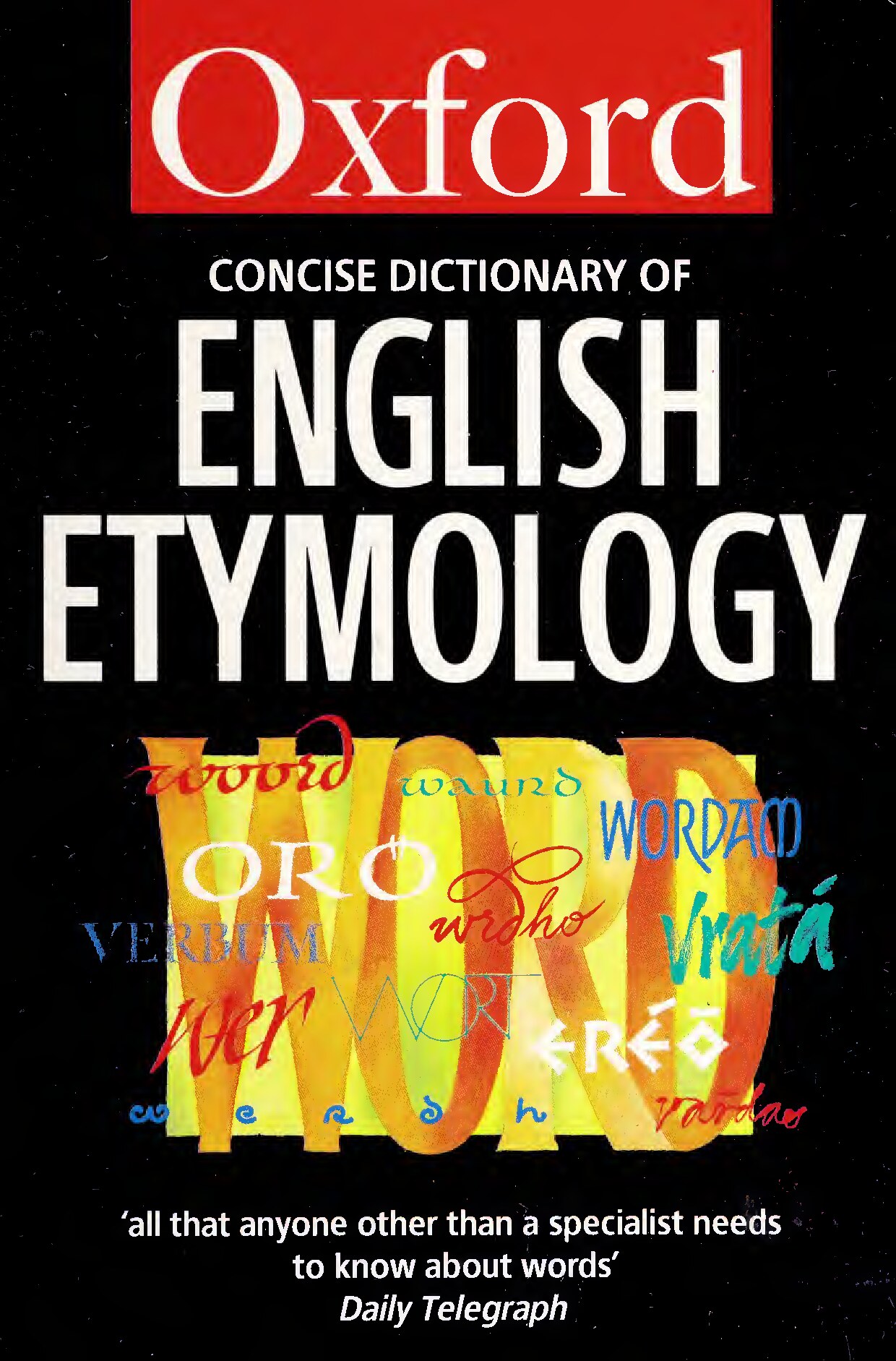 The concise Oxford dictionary of English etymology [electronic resource]