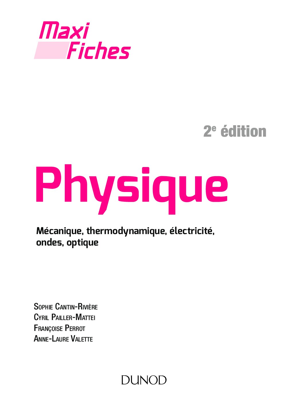 Physique – Mécanique, thermodynamique, électricité, ondes, optique