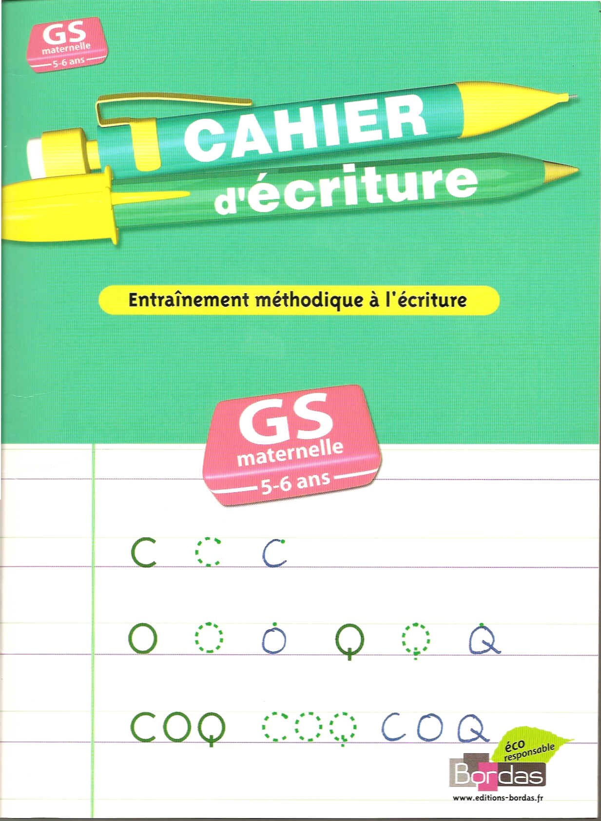 Cahier d'écriture - Grande Section