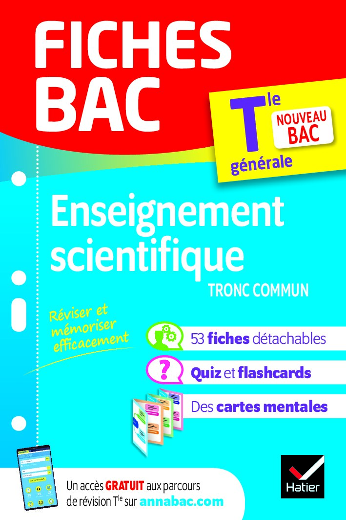Fiches bac Enseignement scientifique Tle tronc commun 
