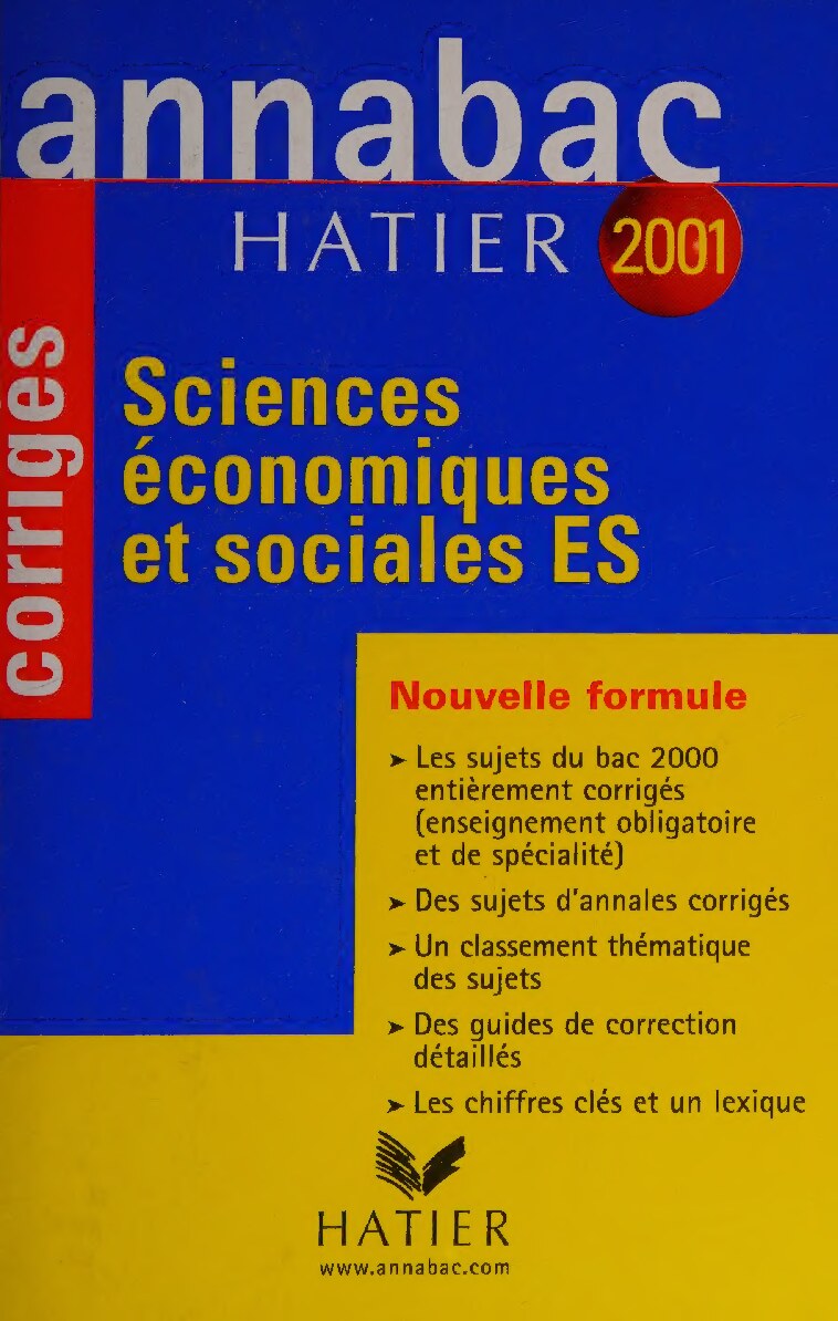 Sciences économiques et sociales ES