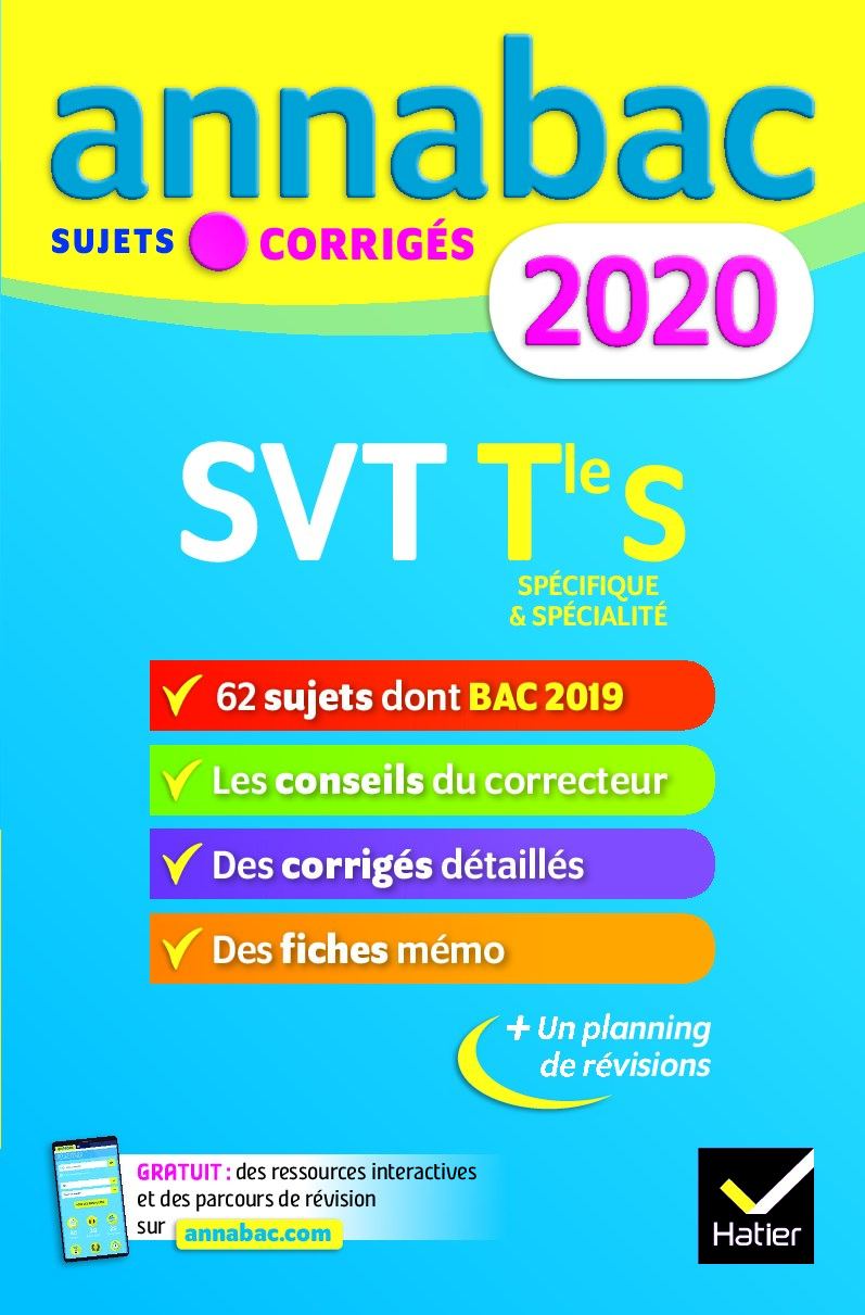 Annales Annabac 2020 SVT Tle S