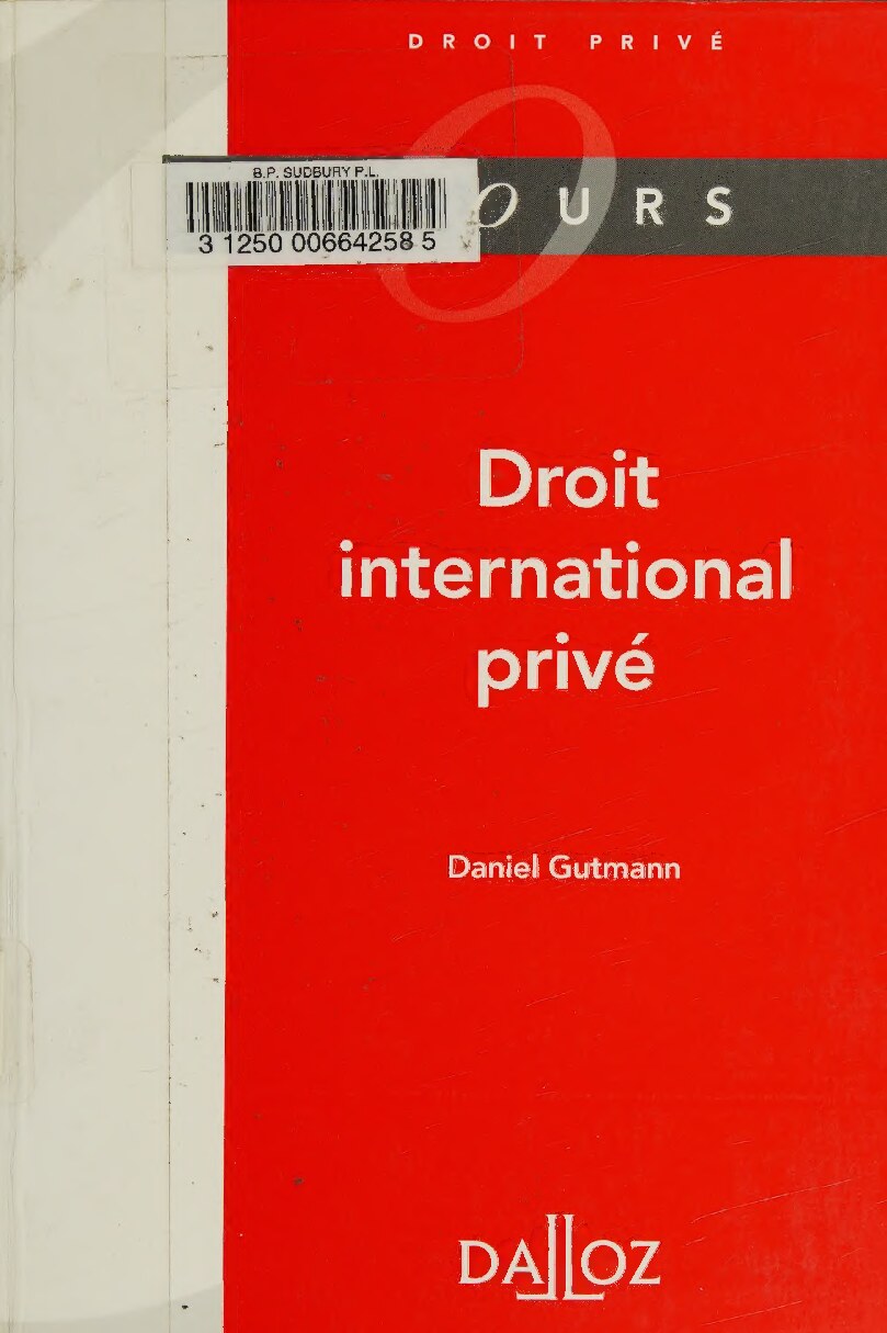 droit international prive