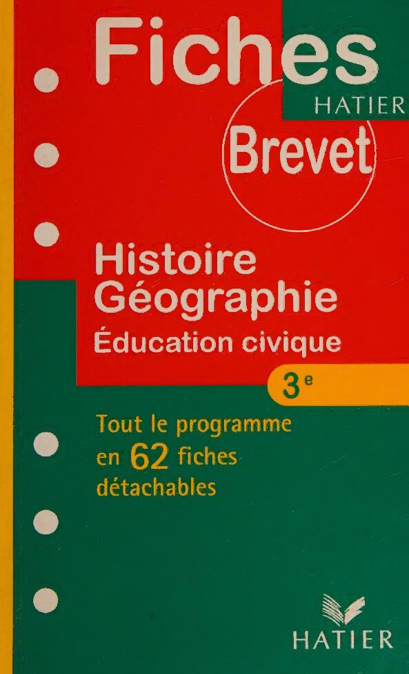 Histoire Geographie Education Civique