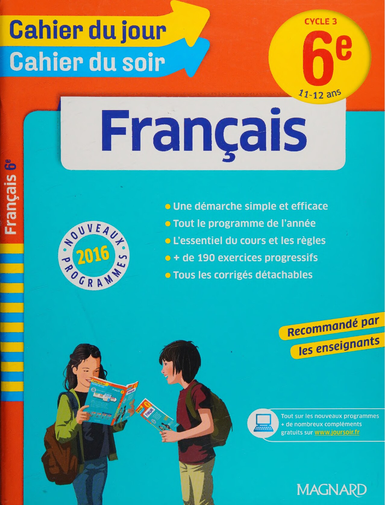 Français 6e - Cahier du jour Cahier du soir