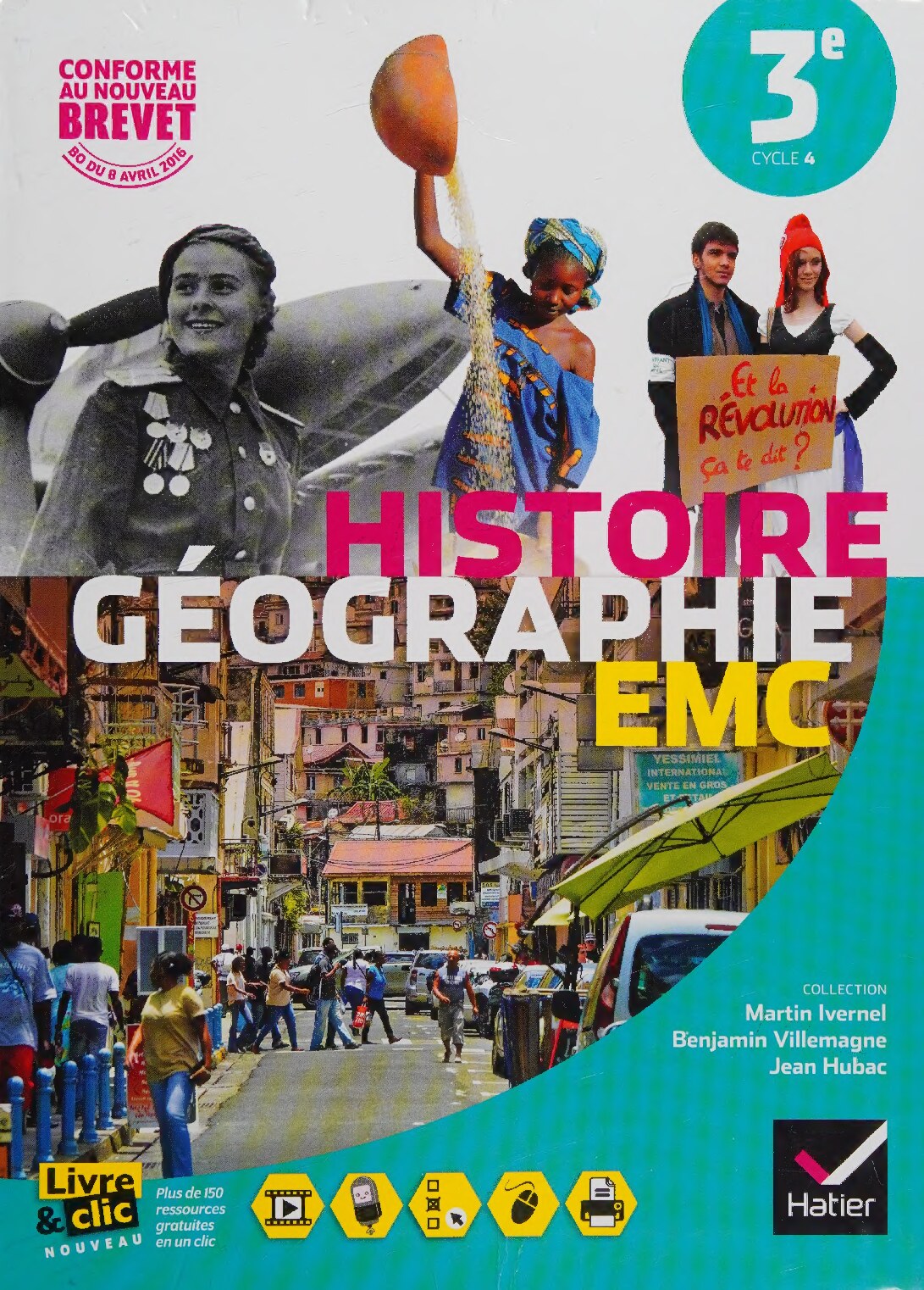 Histoire-Géographie Enseignement Moral et Civique 3e éd. 2016 - Manuel de l'élève