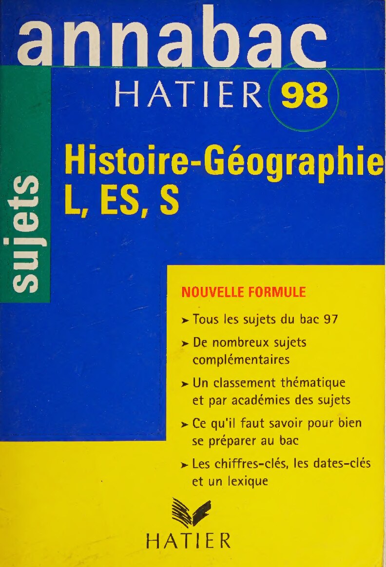Histoire-géographie L, ES, S