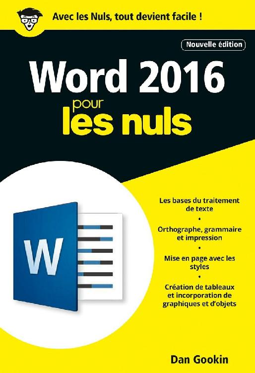 Word 2016 pour les Nuls poche, 2e édition