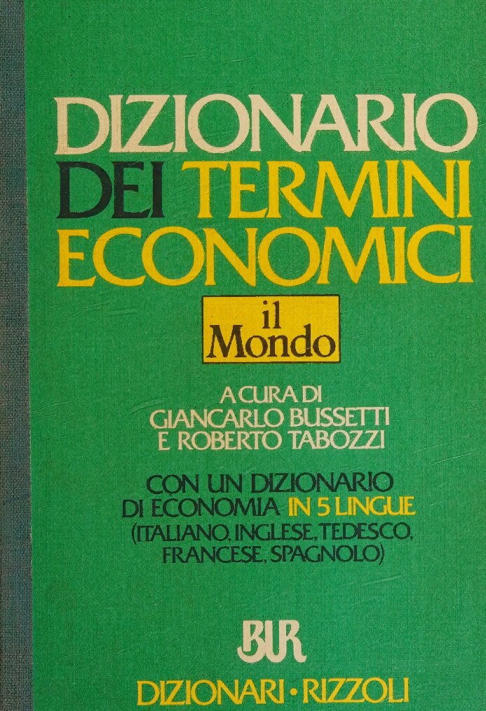 Dizionario dei termini economici 