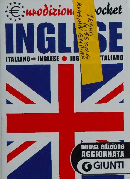 Dizionario inglese-italiano, italiano-inglese