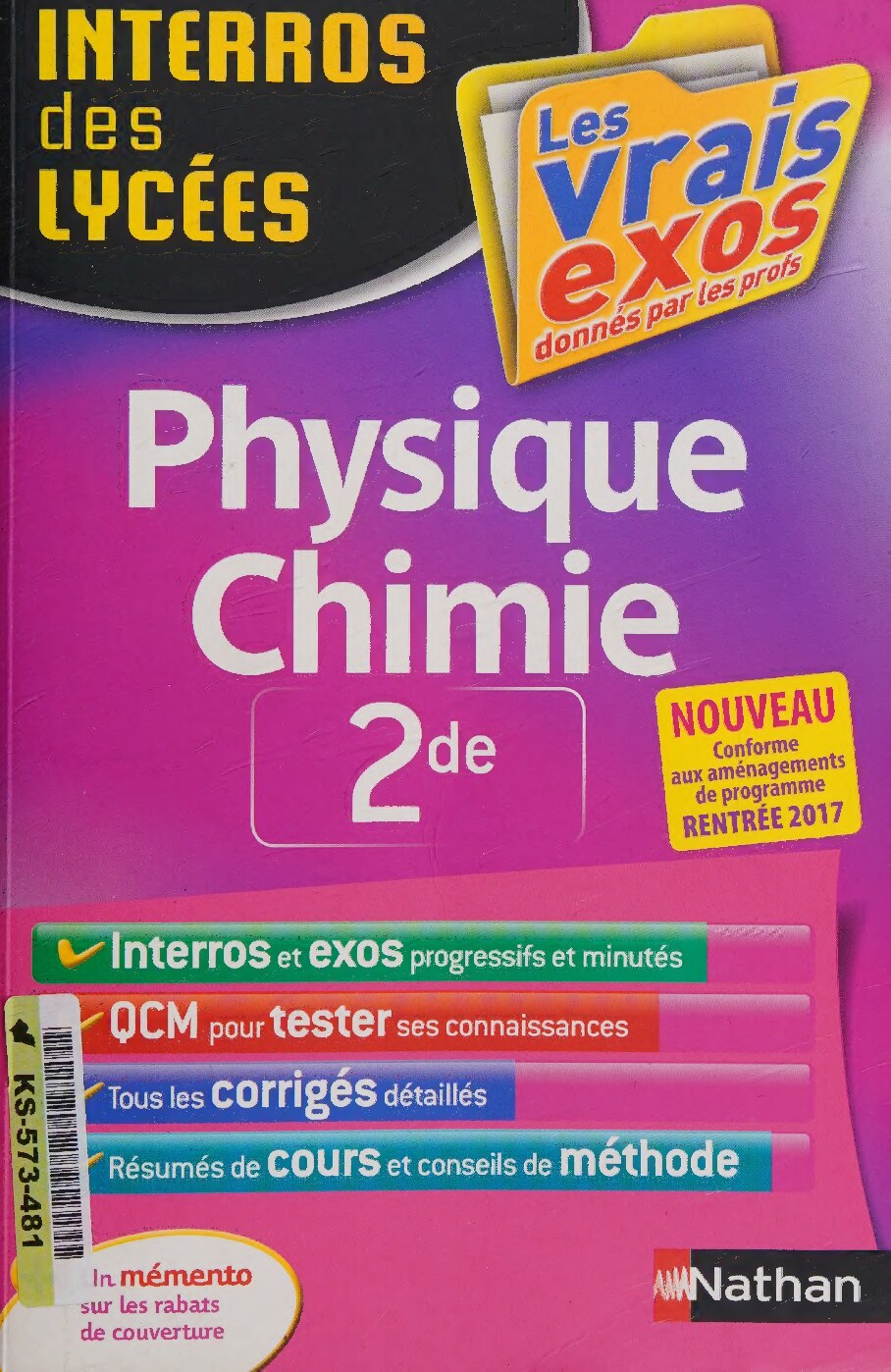 Interros des Lycées Physique Chimie 2de