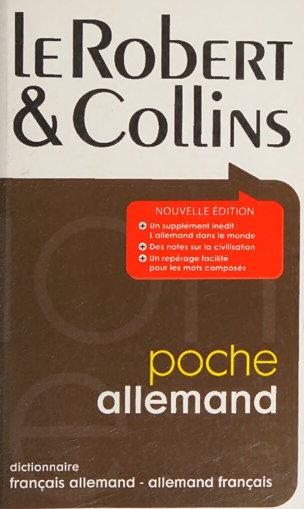 Le Robert & Collins Poche allemand : allemand-francais: francais-allemand