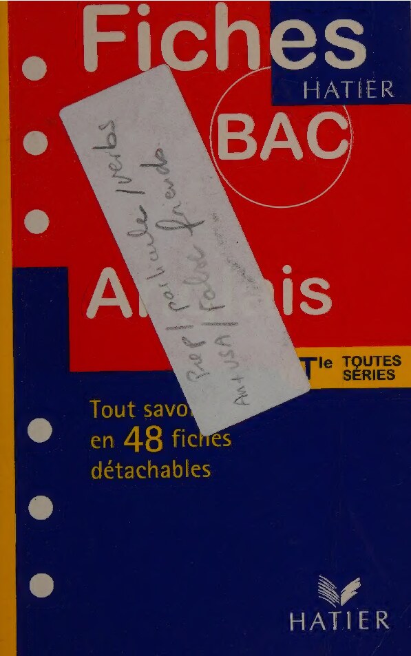 Anglais, terminales toutes séries