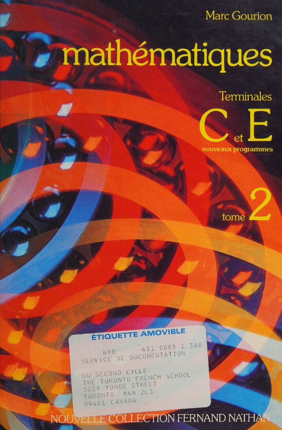 Mathematiques / terminales c et e, nouveaux programmes