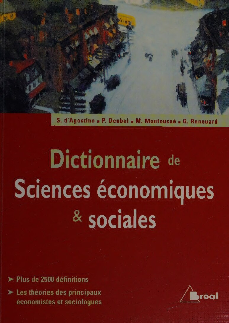 Dictionnaire de sciences économiques & sociales