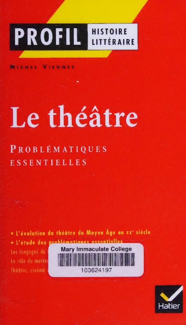 Profil - le theatre (French Edition)