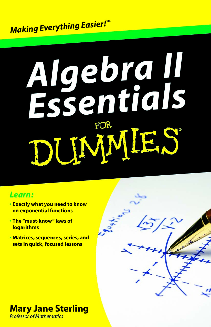 Algebra II Essentials For Dummies