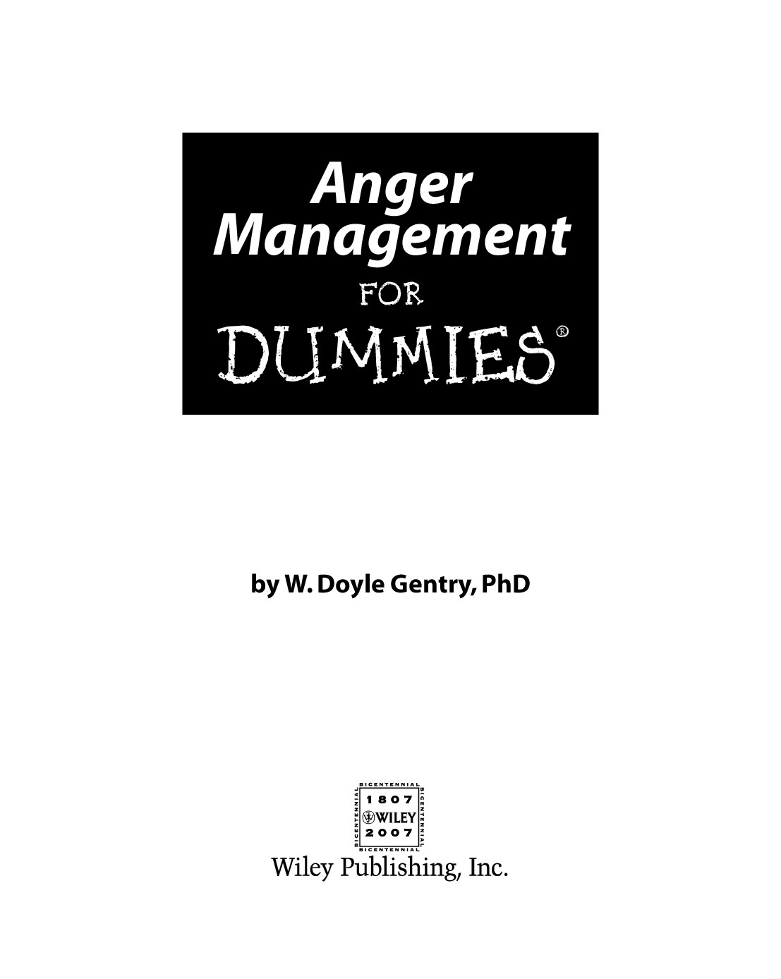 Anger Management for Dummies - Dummies Guide