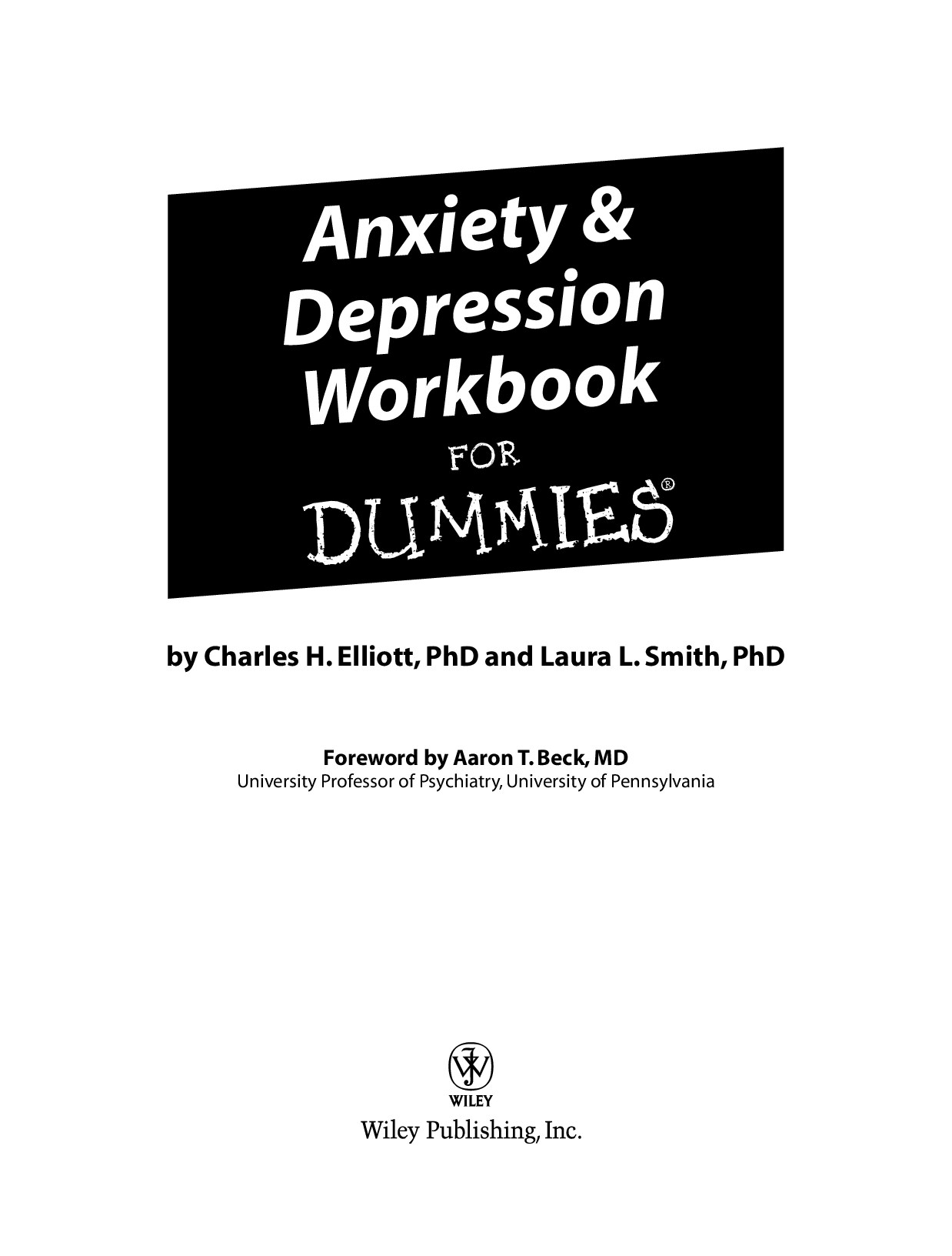 Anxiety & Depression Workbook for Dummies ISBN - 0764597930 - Dummies Guide