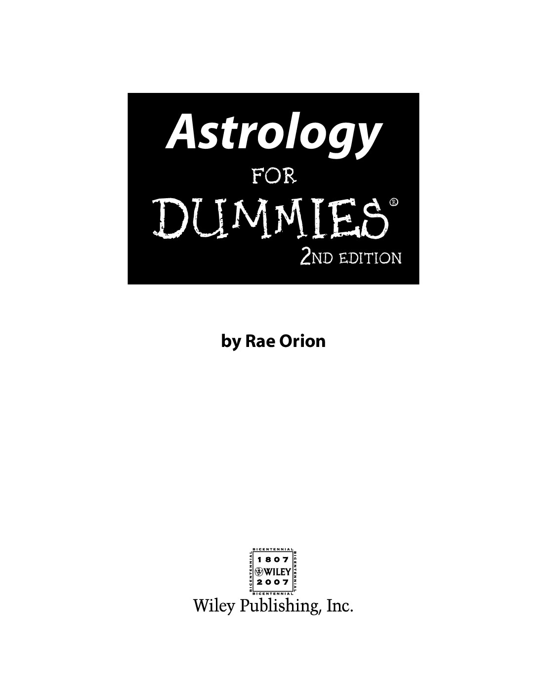 Astrology for Dummies - Dummies Guide