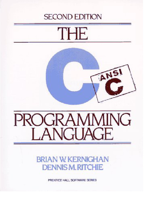 The C Programming Language Brian W Kernighan Dennis M Ritchie Z-Library