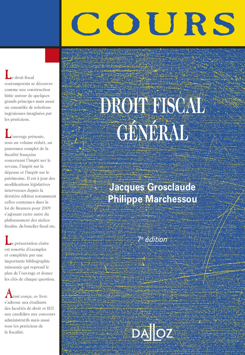 DROIT FISCAL GÉNÉRAL