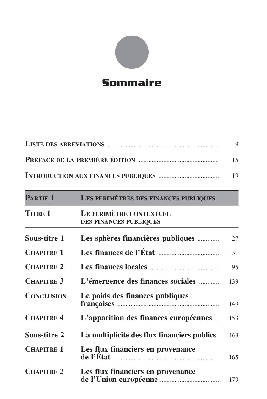 Finances publiques - 2<sup>e</sup> édition