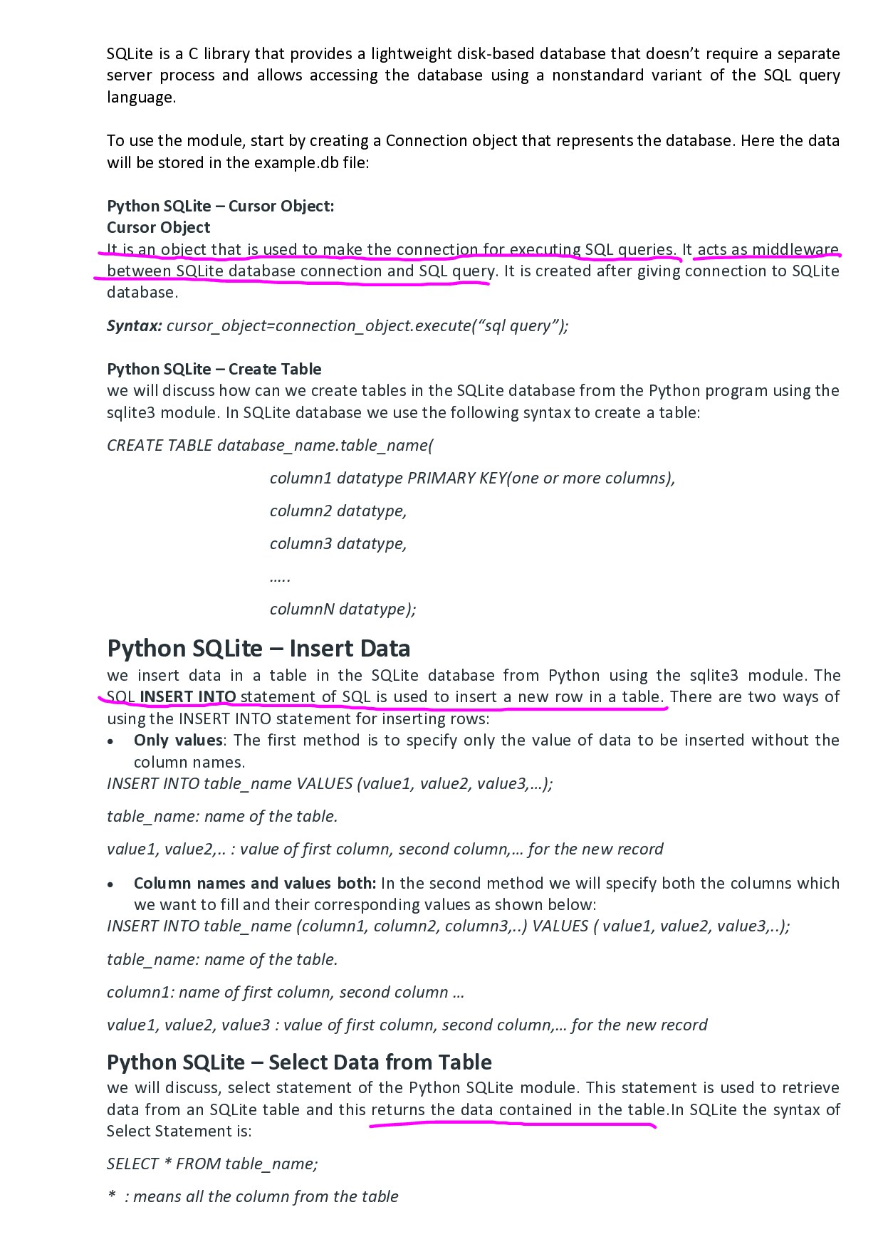 SQLite Using Python 3 GRSSB Z-Library