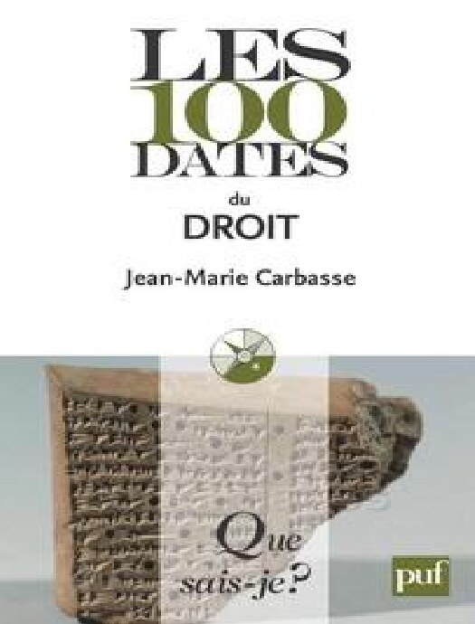 Les 100 dates du droit