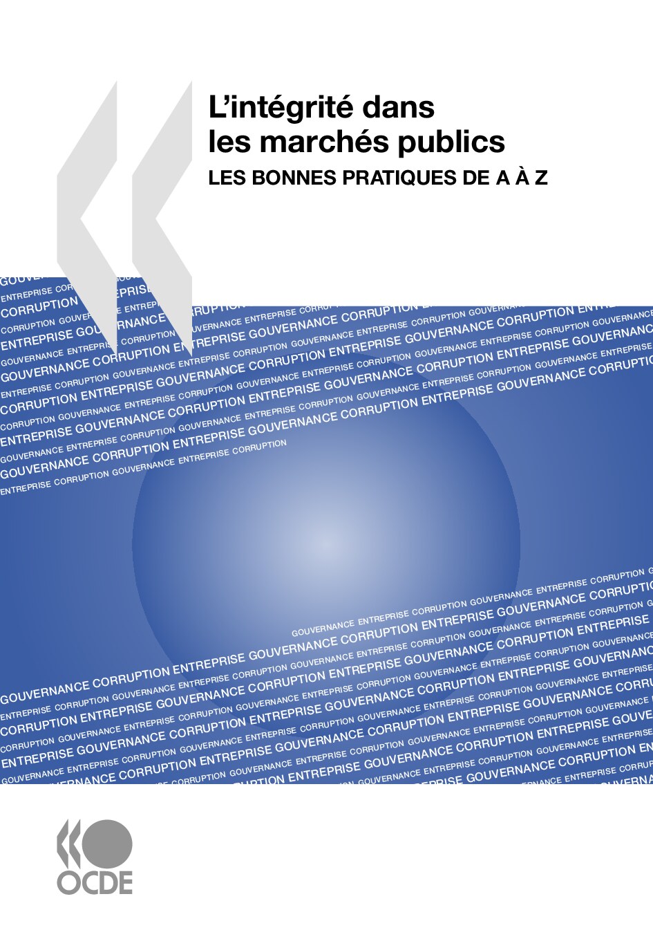 L'intégrité dans les marchés publics 