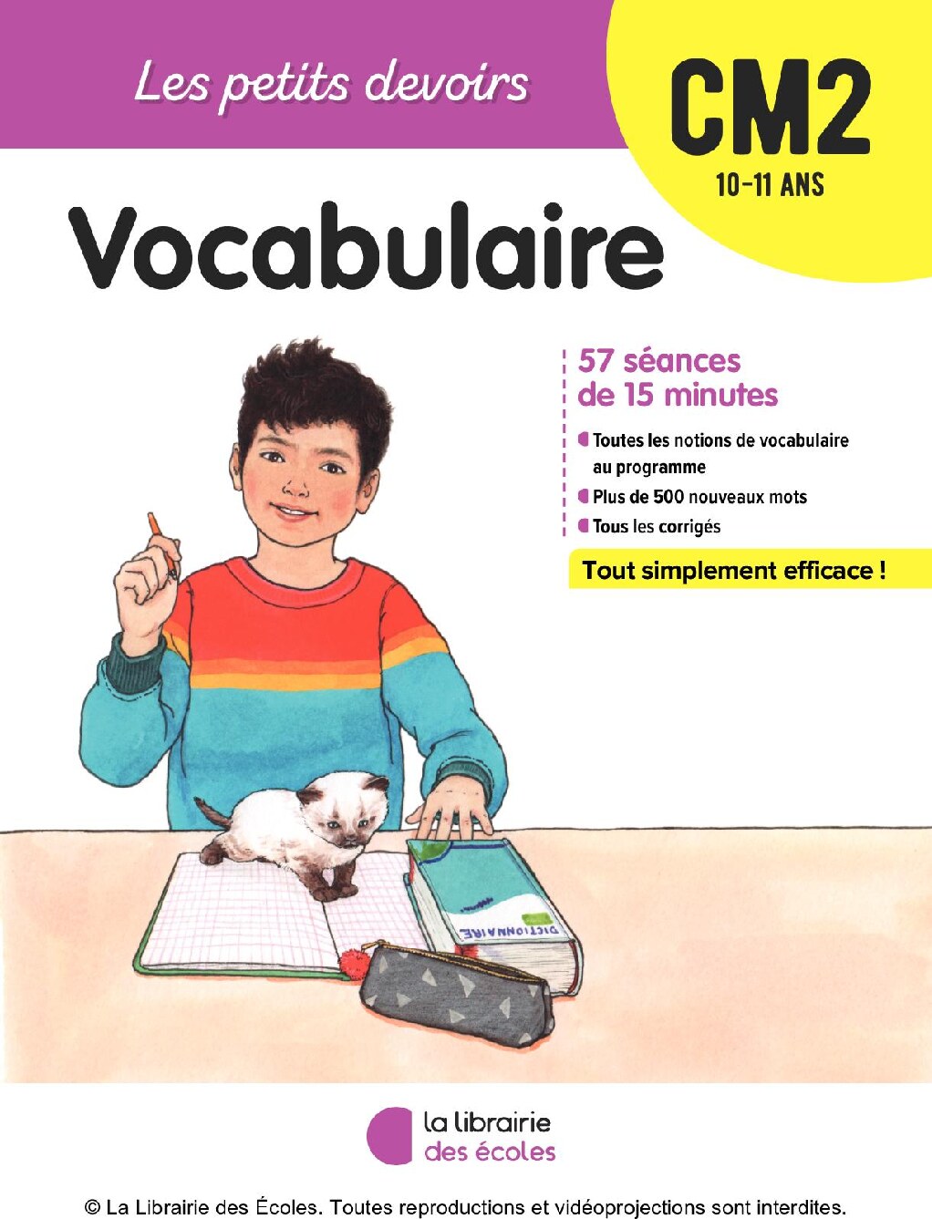 Vocabulaire CM2 : les petits devoirs