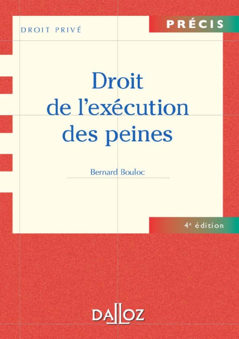 Droit de l'excution des peines